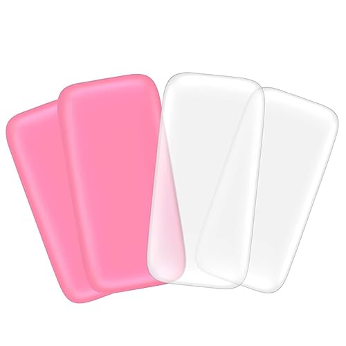 Homoyoyo 4 piezas Almohadillas de Silicona para Frente Accesorios de Extensión de Pestañas Herramienta de Maquillaje para Salones y Personal Transparente Rosa