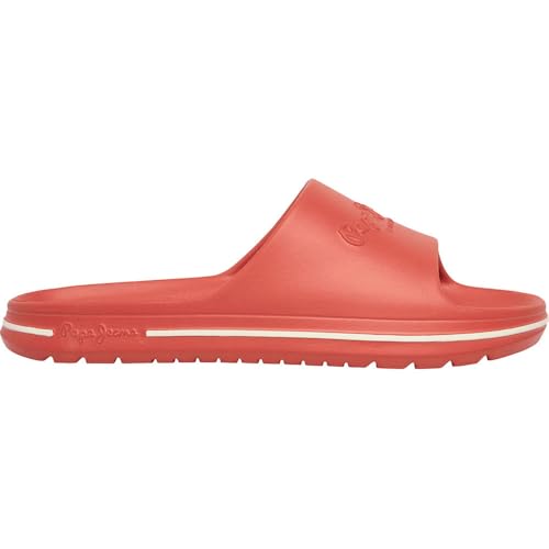 Pepe Jeans Beach Slide M, Zapatos Hombre, Naranja Mandarina Naranja, 47 EU
