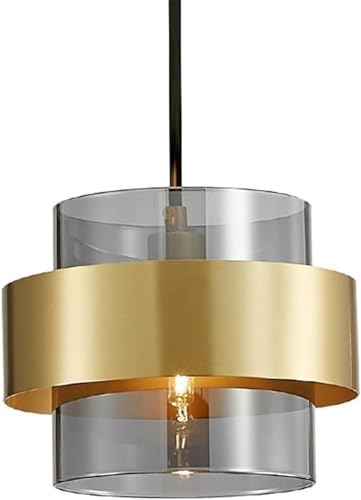 Lustres en verre métallique de style nordique Hertl suspension de décor
