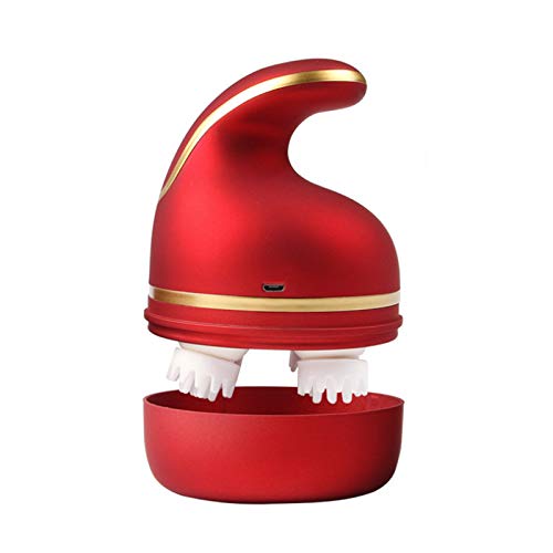 Linsam Electric Scalp Head Massager,Cordless Handheld Hair Scratcher Massager Release Full Body Stress Massage for Neck/Back/Waist/Hip/Leg Pain(Red)