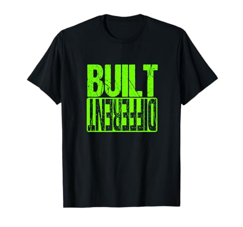 Green Built Different Green Color Graphic Green T-Shirt