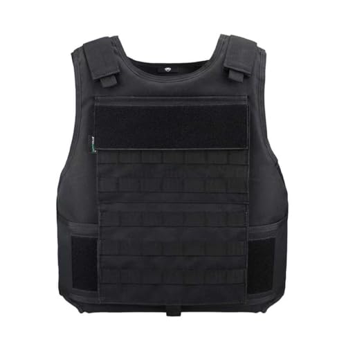 MGFLASHFORCE Tactical Vest for Airsoft, Paintball, and Cosplay Game (Black)