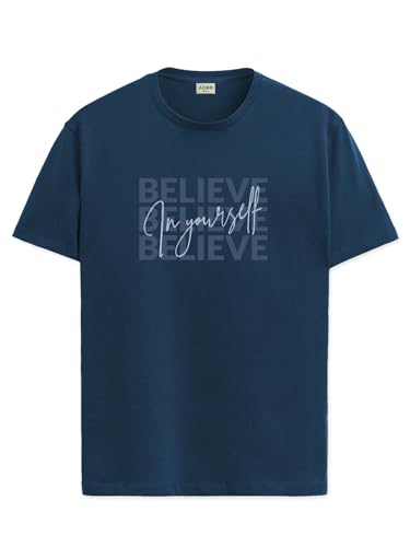 Image of ADRO Tshirt for Men | Printed T Shirt for Men | 100% Cotton Regular Fit T-Shirt |Printed T Shirt