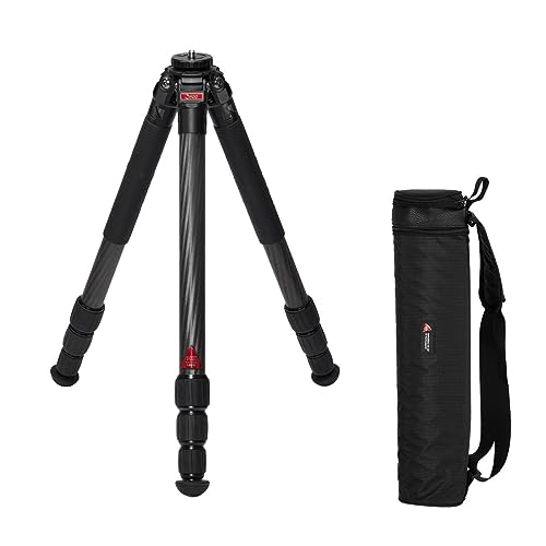 3Pod Everest T3 4-Section Carbon Fiber Tripod for Camera, Compact Travel Tripod, Reversible Center Column for Low Angle Photography