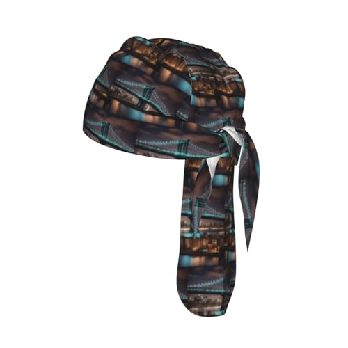 Manhattan Bridge Night Print Head Scarf & Motorcycle Liner