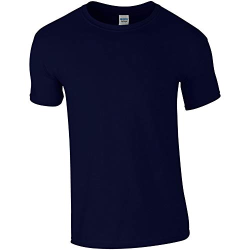 Gildan Mens Short Sleeve Soft-Style T-Shirt (L) (Navy)