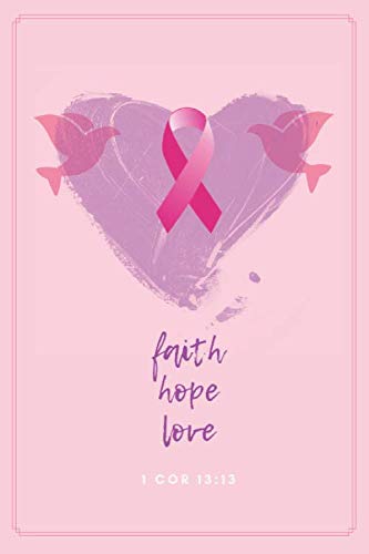 Faith Hope Love: Personal Prayer journal, Cancer Figter, Never Give up, Support Cancert Fight Bible verse,
