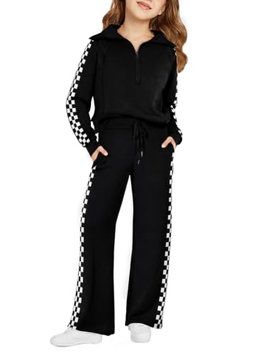 Image of Haloumoning Girls Sweatsuit 2 Piece Zip Long Sleeve Sweat Outfits