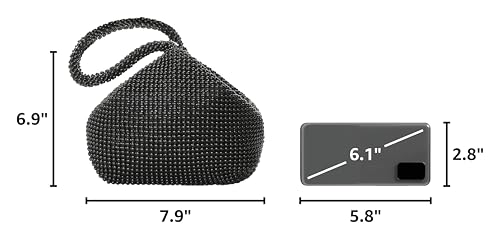 Image of BABEYOND Women's Beaded Clutch Evening Bags Vintage Elegant Triangle Purse for 1920s Party Prom Wedding