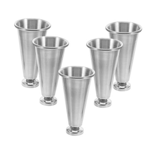 MAGICLULU 5pièces Tasses De Communion Acier Inoxydable Réutilisable Pour Églises Pour Vin Ou Jus