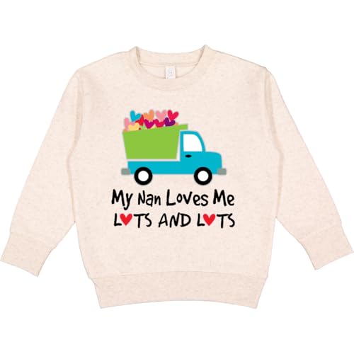 inktastic My Nan Loves Me Lots Toddler Sweatshirt 2T Natural Heather 2fe00