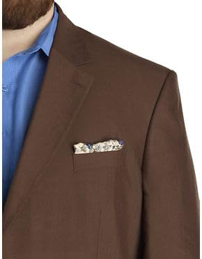 Oak Hill by DXL Men's Big and Tall Linen Blend Suit Jacket, Brown3