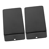 UPKOCH 2個 クローズドバックエレキギターピックアップカバー、メタルケースピックアップ、2パック、シルバー オフ ワイプ 保護カバー メタルカバー 金属 Black