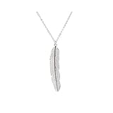 Boosic Vintage Feather Pendant Beads Y Necklaces For Women