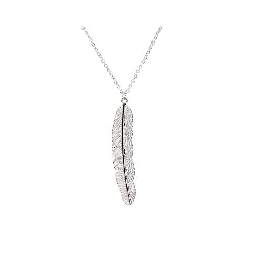 Boosic Vintage Feather Pendant Beads Y Necklaces For Women