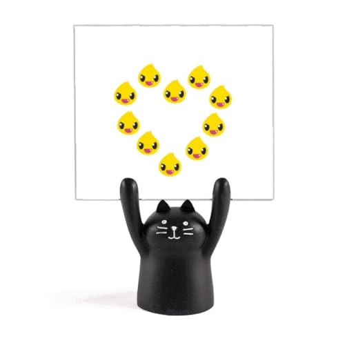 Pince mémo chat noir Dinosaure Kingdom pour décorer votre bureau
