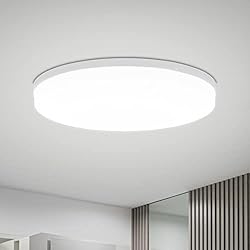 Lamparas Y Plafones Para Salon Combuh Plafón LED 48W 4320Lm Fácil de Instalar Modernos Lampara de Techo para Dormitorios Salones Cocina Blanco Frío 6500K Redondo Ø30CM
