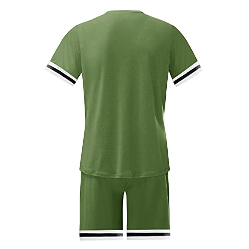 Conjunto de agasalho masculino de verão camisetas e shorts de manga curta conjuntos de corrida atlét