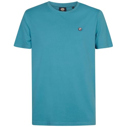 T-Shirt Petrol Industries Iron Blue XXL pour Homme à Manches Courtes
