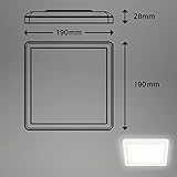 Briloner LED Panel, Ceiling lamp with Background Lighting Effect, 12-watt, 1,400 lumens, 4,000 kelvins, White, Square, 19x19cm, W - Image 5