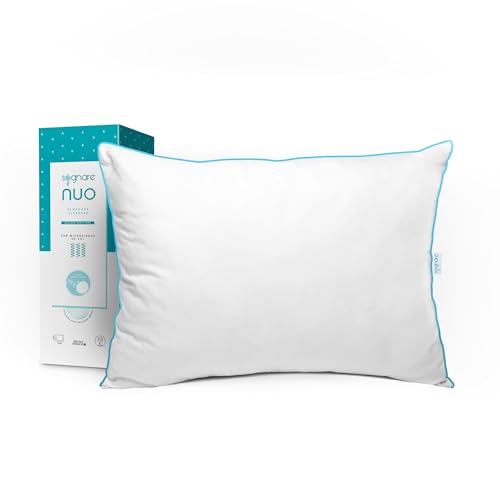 El Mejor Listado de Precio de Colchon Sognare los más recomendados. 45 Sognare Nuo Almohada Tamaño Estándar Relleno Semi Firme con Microfibras de Gel, Lavable Hipoalergénica, 100 Noches de Garantía