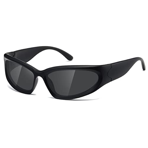 Kimorn Y2K Wrap Around Polarized Sunglasses