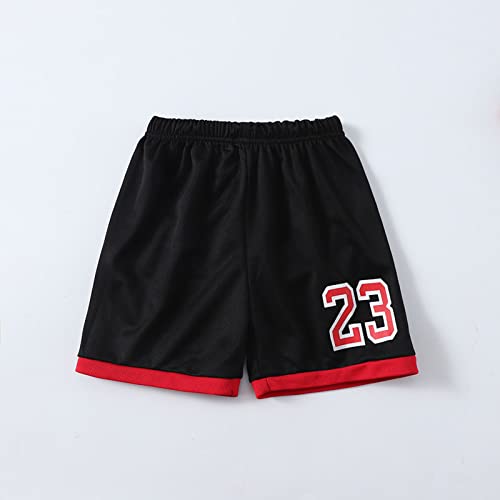 Image of Toddler Kids Sports Shorts Set Baby Boys Girls Jerseys 2 Piece Basketball Tank Top Mesh Shorts Set