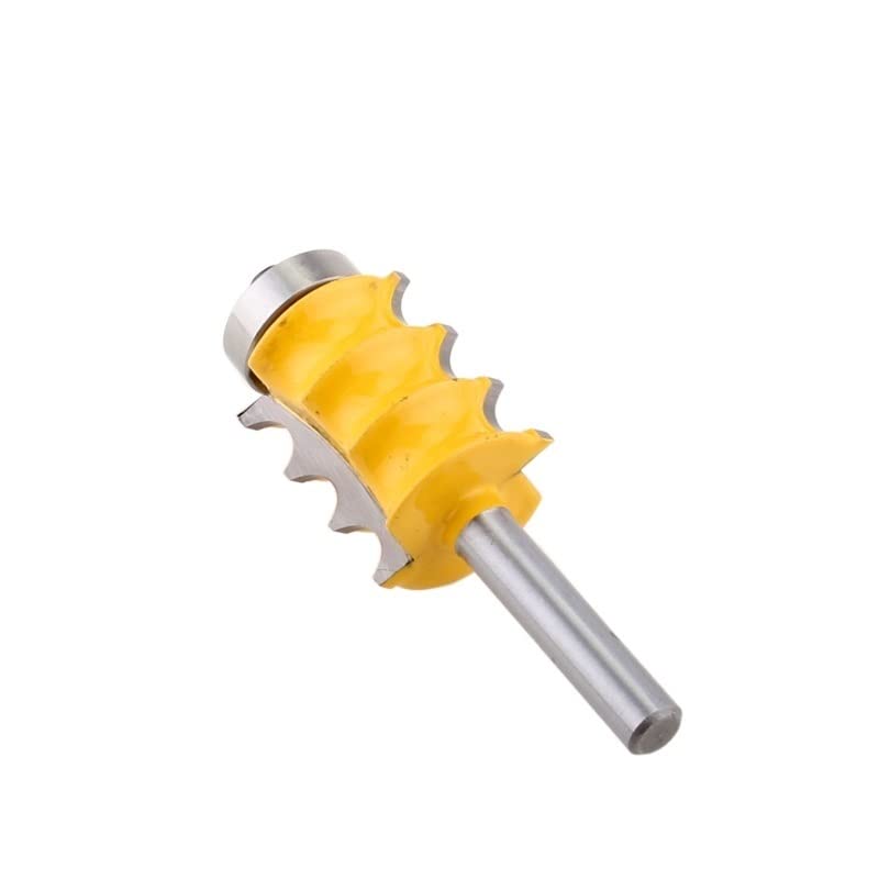 1 broca de enrutador de moldura de columna/cuenta triple con vástago de 1/4'