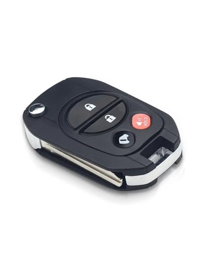 Coque de clé rétractable pour Toyota Highlander, protection durable compatible boîtier 3-6 boutons
