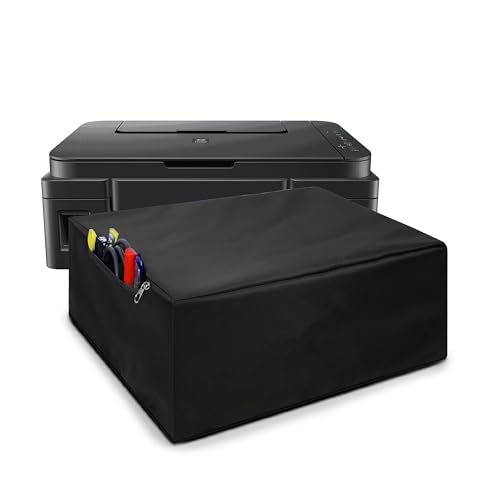 Image of ALIFIYA Nylon Dust Proof Washable Printer Cover for Canon Pixma G3000 / G3020 All In One Ink Tank Printer - Black