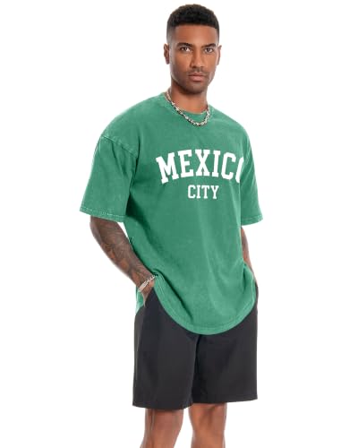 Image of Oversized Tshirts for Men Short Sleeve Vintage Washed Basic Loose Tees 2026