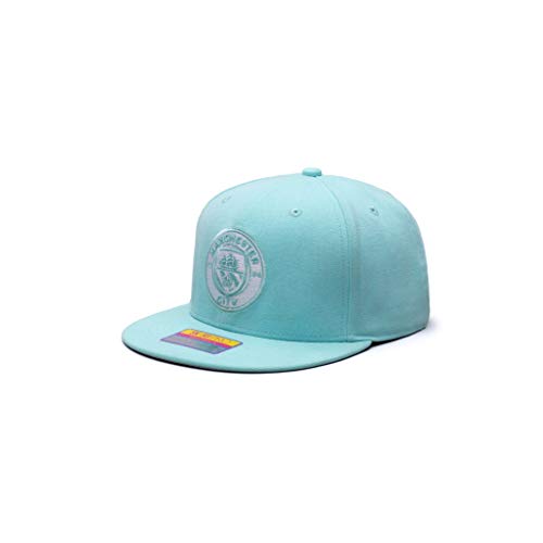 Fan Ink Manchester City Retro Snapback Hat Cap - 3 Color Chocies (Blue Tint)