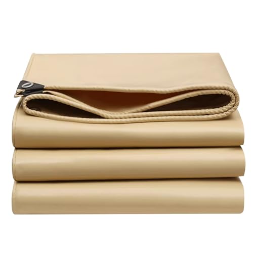 Lona de protección beige con ojales impermeable y resistente varios tamaños 2