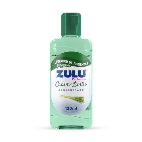 Zulu Perfumes Limpador de Ambientes Perfumado Concentrado 120ml Capim Limão