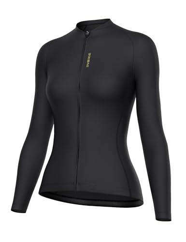 INBIKE Maglia Ciclismo Donna Maglia MTB Maniche Lunghe Maglia Bici Donna Traspirante Asciugatura Rapida Assorbente dal Sudore