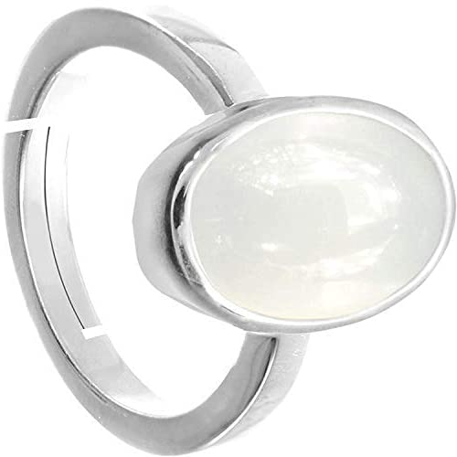 Bague en pierre de lune naturelle au quotidien, style Chandrakant Mani
