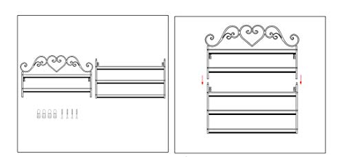 Dazone Diy Mounted 5 Shelf Nail Polish Wall Rack Organizer Holds 100 Bottles Nail Polish Or Essential Oils (Black) #TOP5