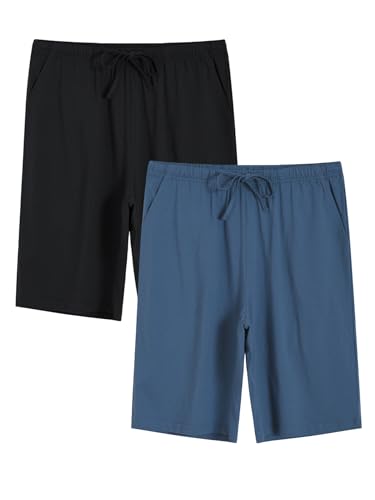 Image of Latuza Women's Knee Length Pajama Shorts Cotton Knit Bermuda Sleep Shorts