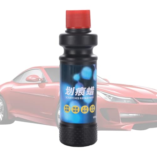 車両用スクラッチリムーバー、スクラッチ修復および再生, 自動車用塗料修復剤120ml ペイントスクラッチ用カースクラッチリムーバー, トラックやオートバイ用のスポンジ付き安全で効果的なスクラッチリペアペースト研磨ワックス