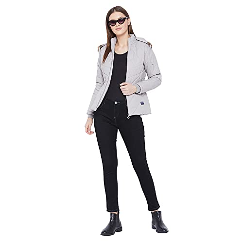 Image of VERO AMORE Women's Black winter wear full sleeve solid parka Jacket-2175A