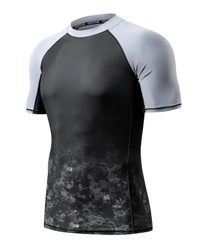 Rashguard homme anti-irritation Hugesports maillot de bain SPF 50+ sport