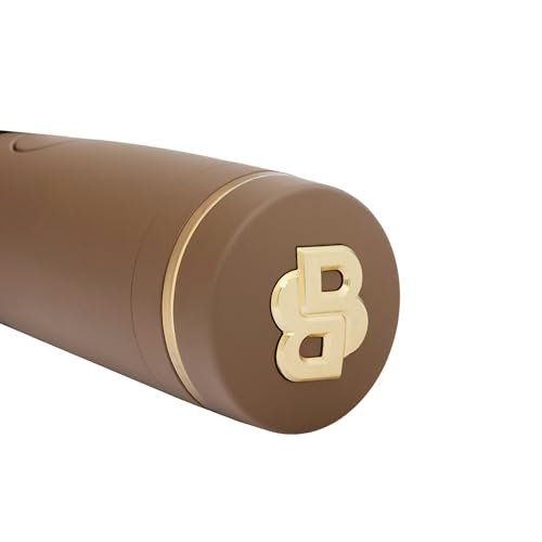 Parapluie de poche HUGO BOSS Double B camel compact pour homme - 4