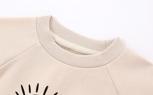 Toddler Girl's Boy's Cotton Crewneck Sweatshirt Long Sleeve Kids Casual Pullover Shirts4