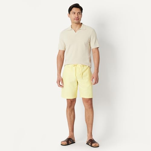 Image of Amazon Essentials Men's 9 inch Swim Trunks with Mesh Lining, Pockets, Drawstring Closure