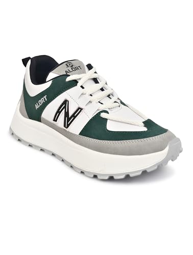 Image of CHICAGO-01 Stylish Casual Mid Top Sneaker and Trendy Shoes with Laces for Men & Boys, Perfect, College, Parties and Outings, Lightweight, Comfortable, and Durable for All-Day Use