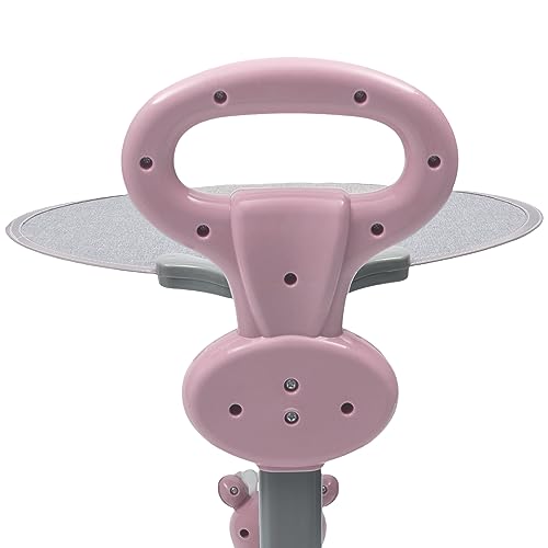 Andador para bebé, de PVC, con sombrilla y felpudo, altura y velocidad ajustables, andador para bebés, niños y niñas a partir de 6, 9, 18 meses, hasta 15 kg (rosa) - imagen 7
