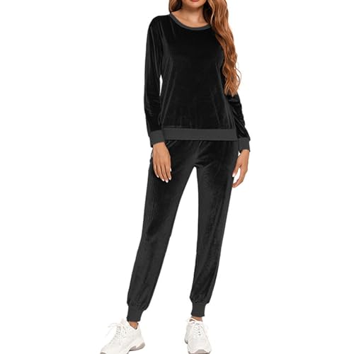 Generico Tuta Donna Sportiva Elegante Invernale in Ciniglia e Lana - Curvy