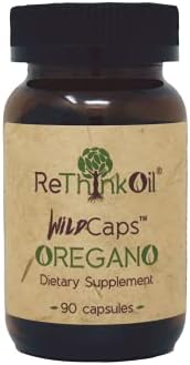 ReThinkOil Wild Mediterranean Oil of Oregano Capsules-WildCaps-Non-GMO Formula-Vegan, Soy-Free, Nut-Free, Kosher Friendly