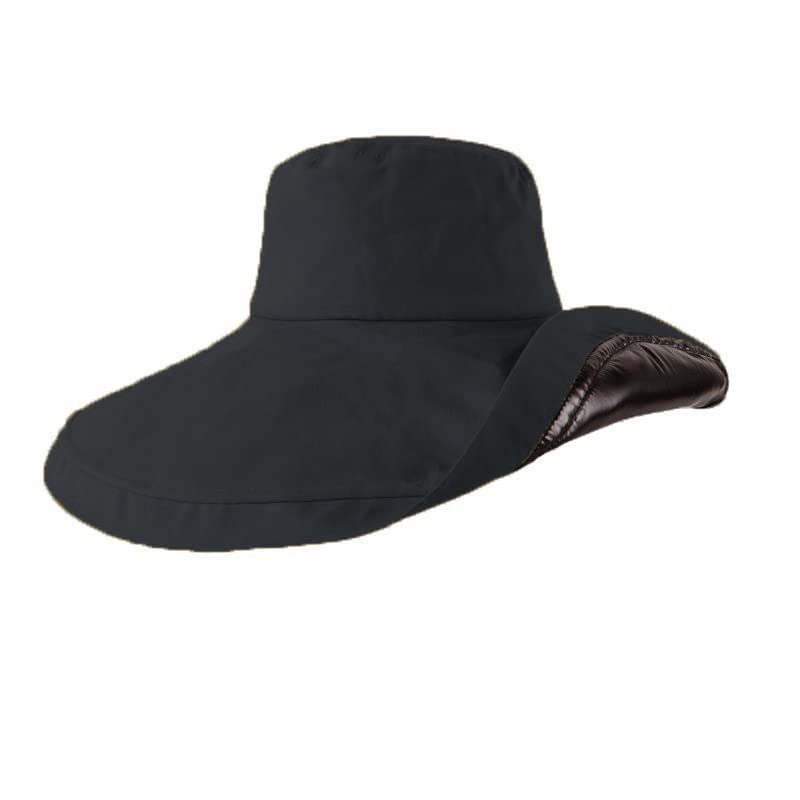 EVNOIFoldable sun Visor Oversized brim Fisherman's hat Women's vinyl sunscreen hat UV protection beach hat