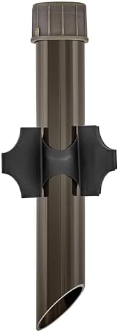 Hinkley Landscape Lighting Power Post, Lighting Mounting Post with Low Voltage Power Feed, Brass, 120V, Matte Bronze Finish